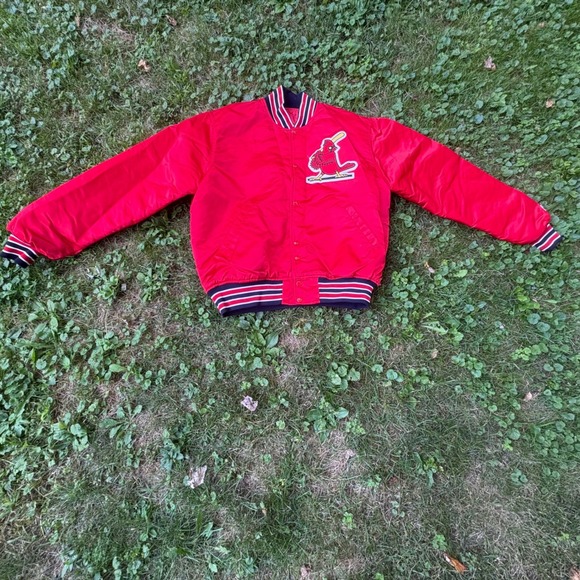 Vintage St Louis Cardinals Starter Nylon Bomber Jacket‎ Mens MLB Baseball